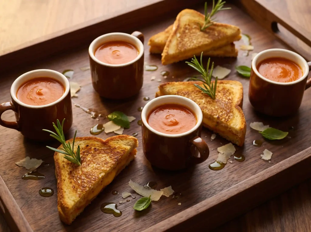 Grilled cheese and tomato soup K