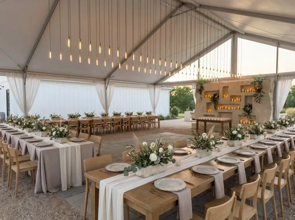 Modern minimalist wedding recept… K