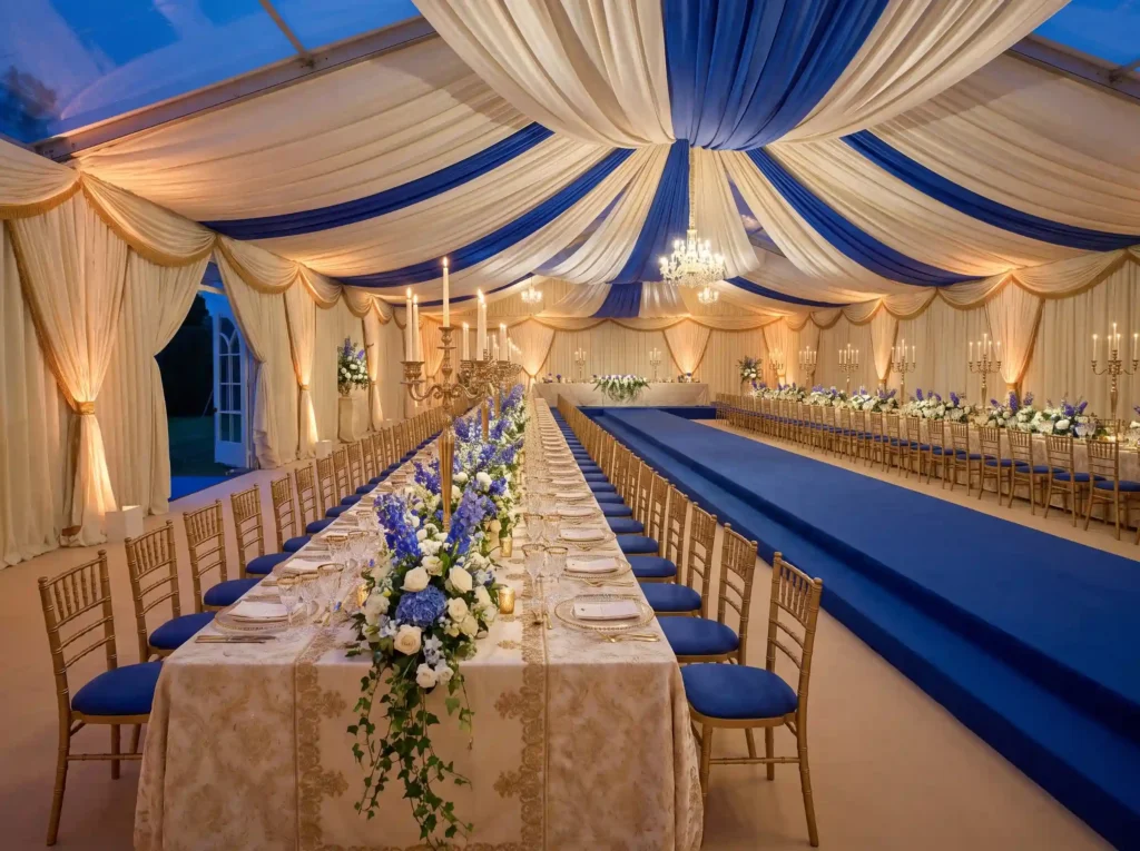 Royal wedding tent with banquet K