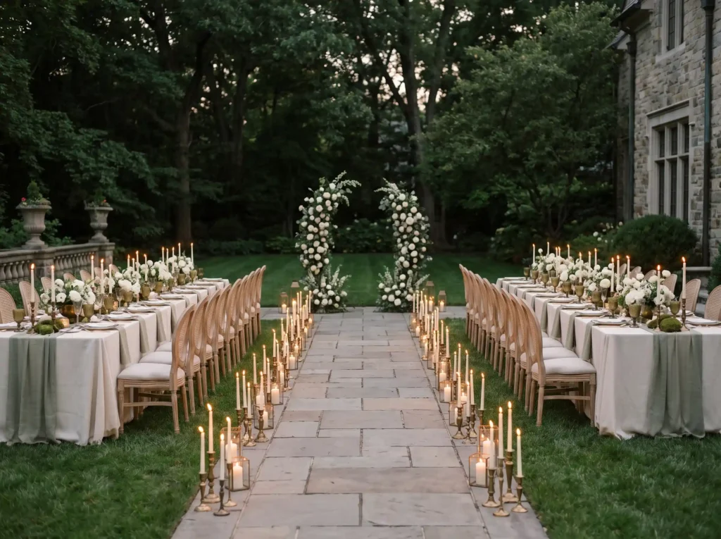 Candlelit micro wedding estate s… K