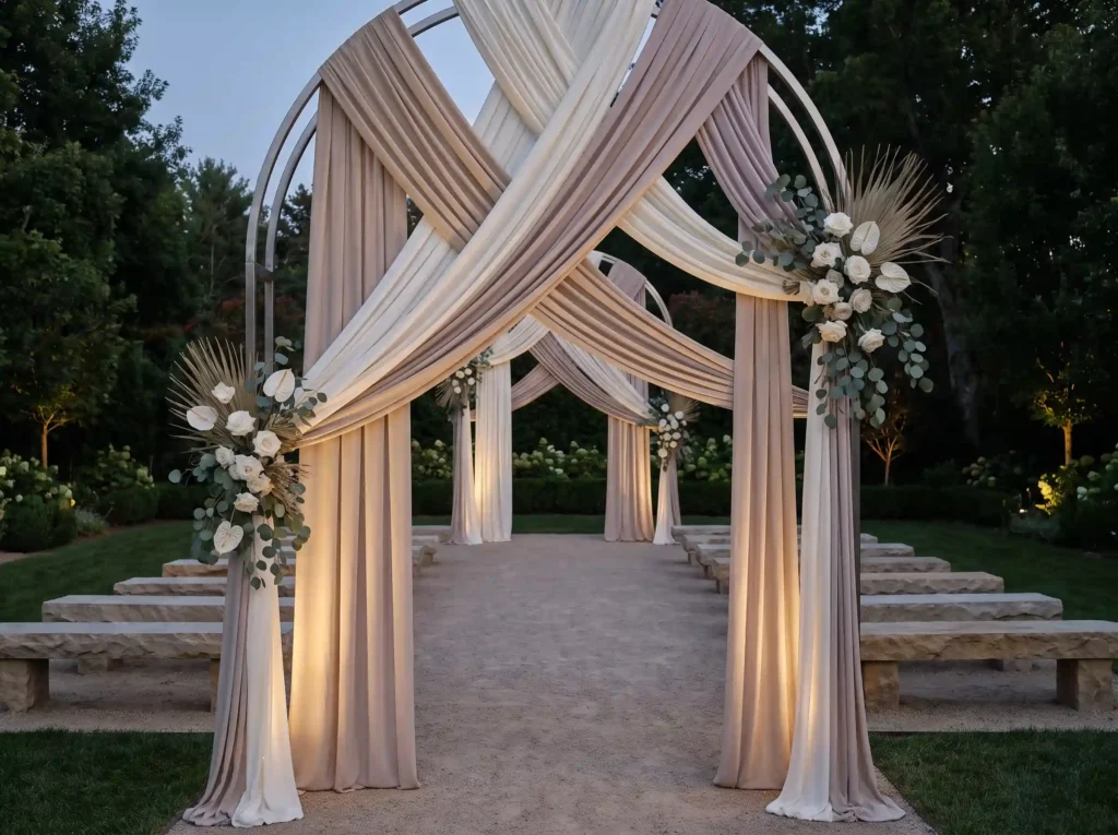 Fabric arch for wedding ceremony K ()
