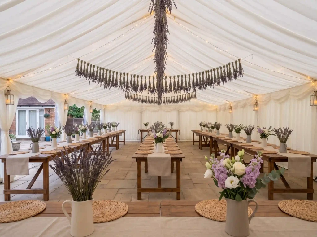 19 White Tent Backyard Wedding Ideas That Look Expensive