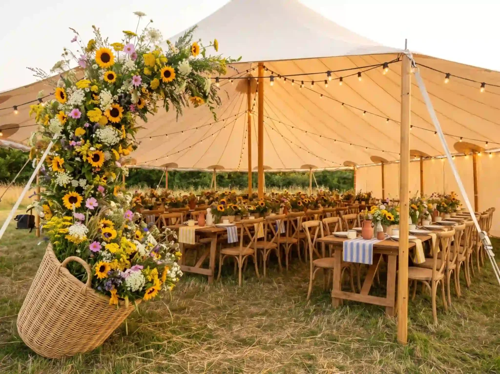 Wildflower harvest festival tent… K