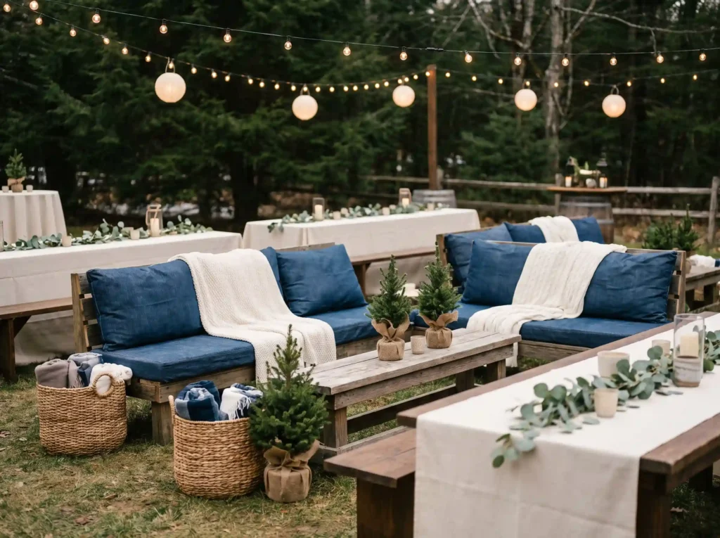 Winter wedding lounge styling K