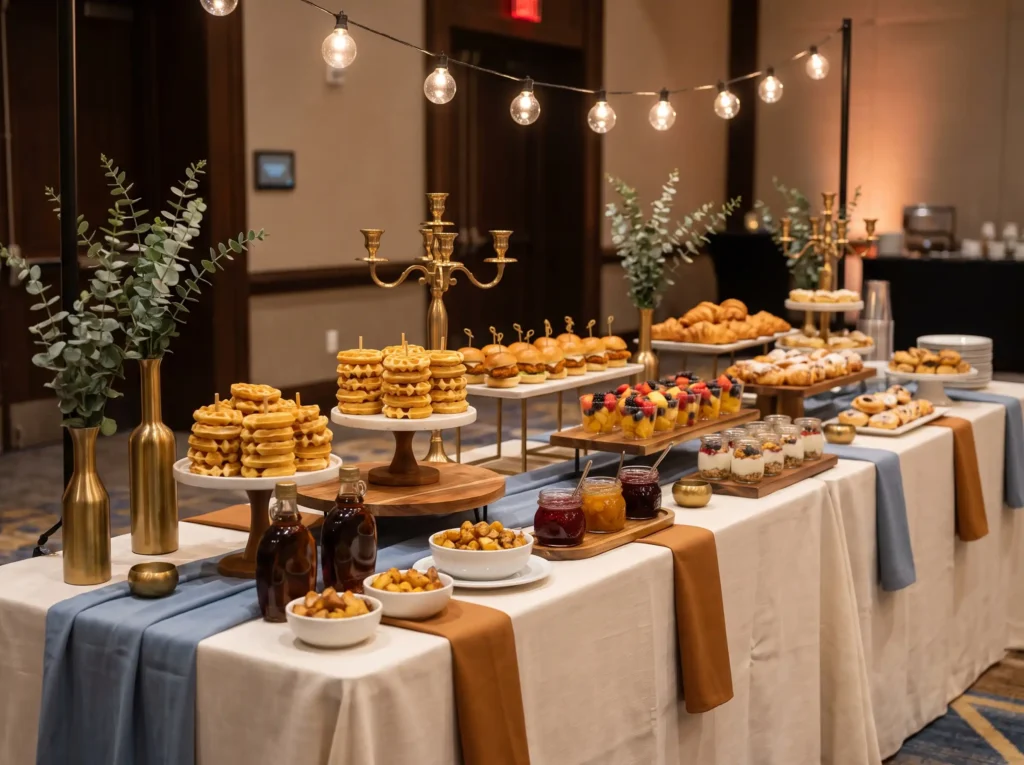 Breakfast buffet for wedding food K