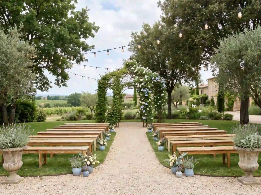 French country garden ceremony s… K