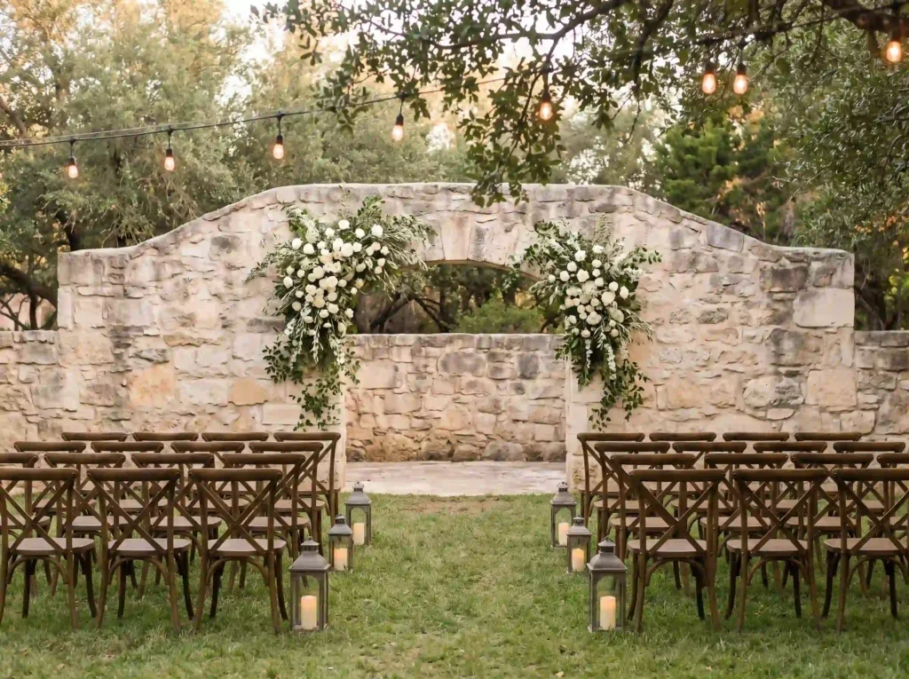 Rustic stone archway outdoor cer… K