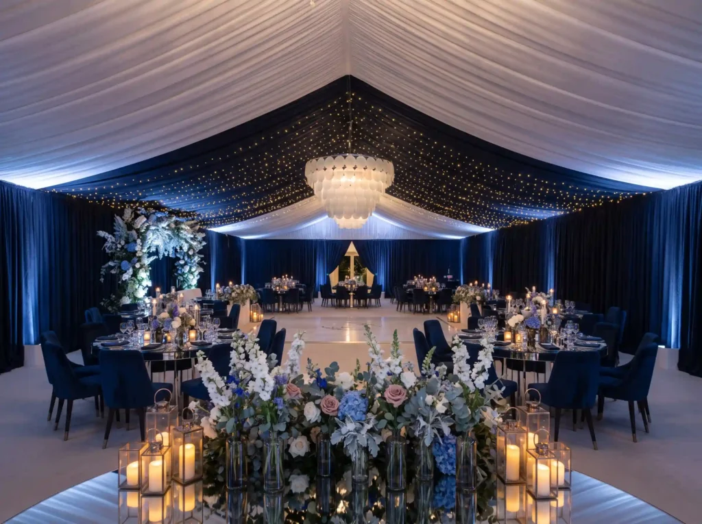 Midnight blue garden pavilion de… K