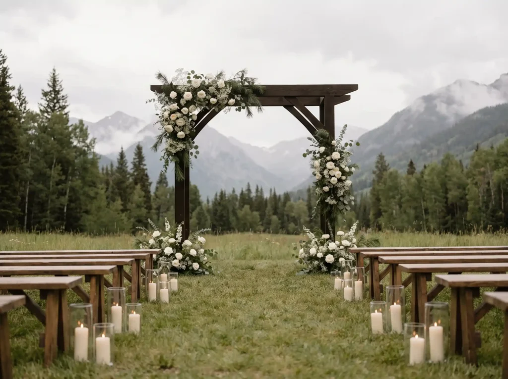 Mountain forest wedding ceremony… K