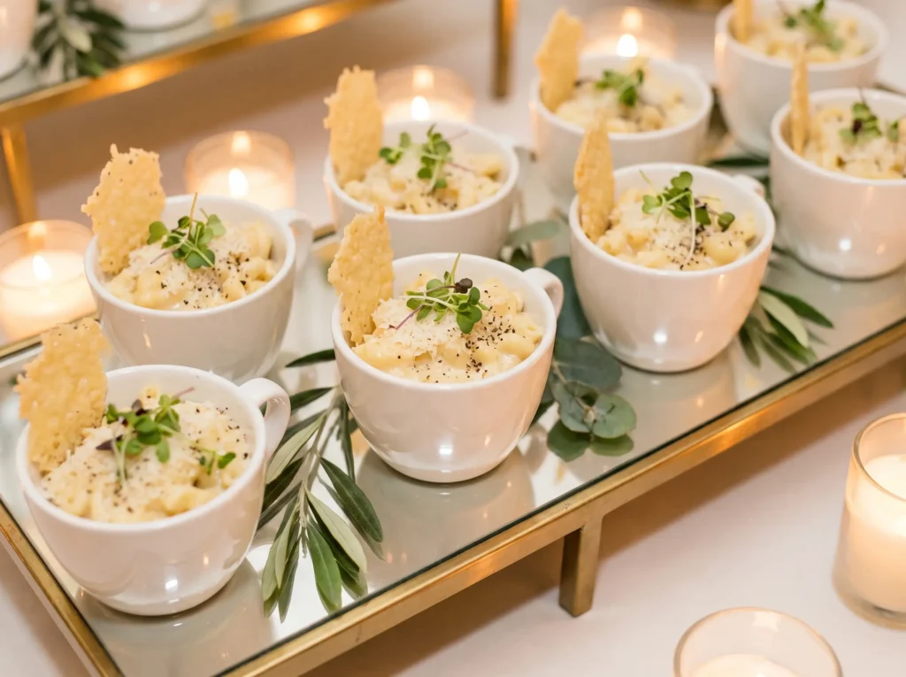 Truffle mac and cheese cups K