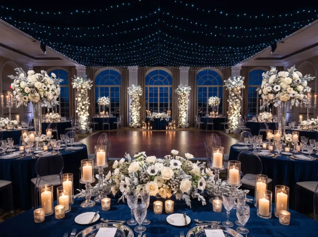 Winter ballroom reception with c… K
