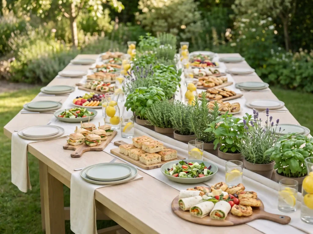 Herb garden sandwich table K