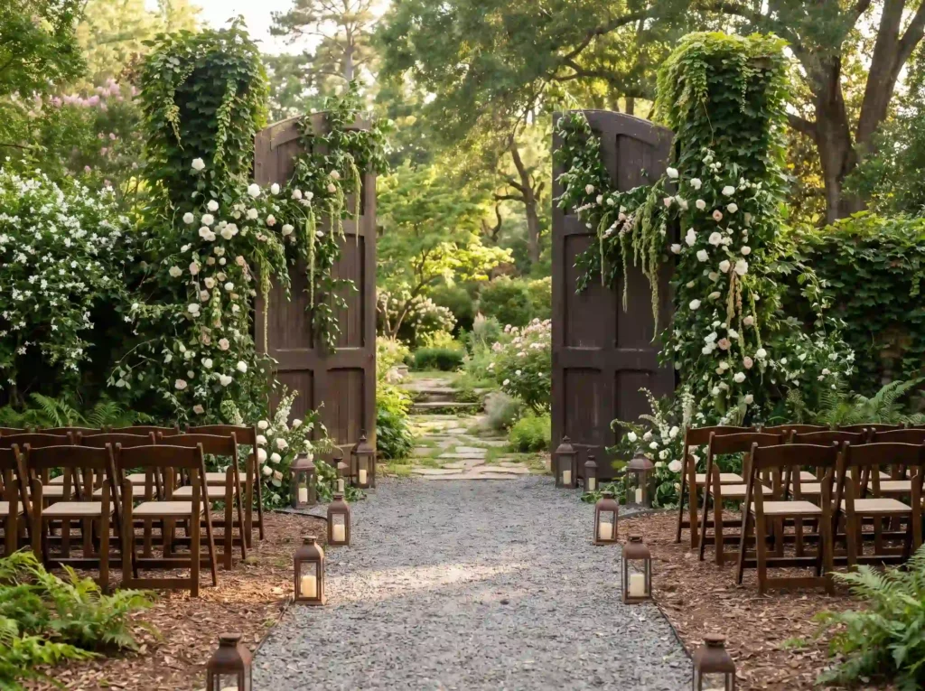 Secret garden wedding ceremony K