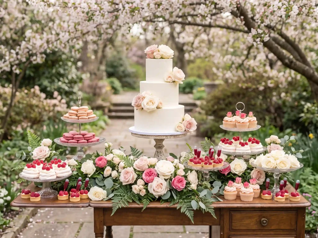 Dessert display in garden K