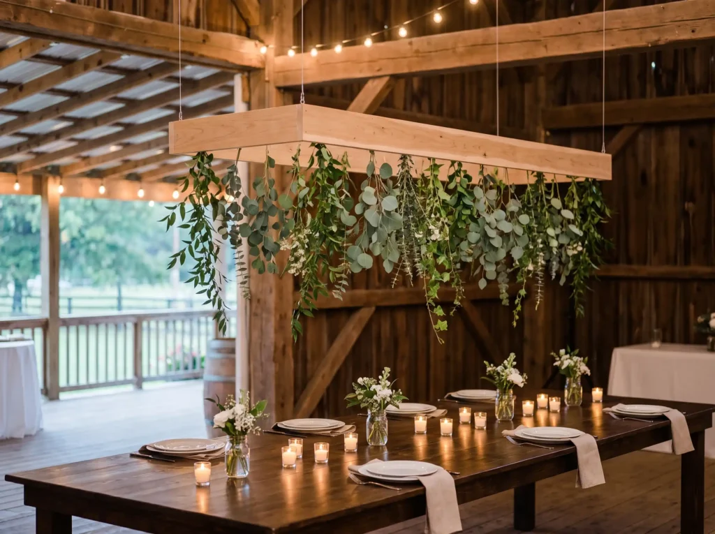 Hanging greenery table frame K
