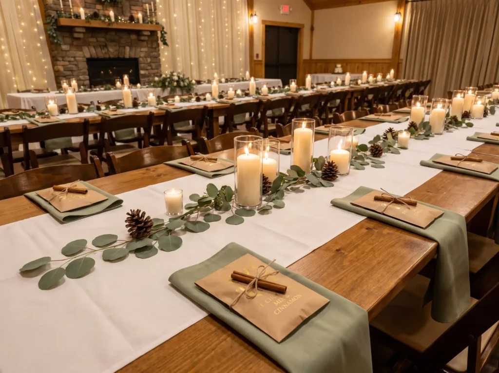 Winter wedding reception hot cho… K