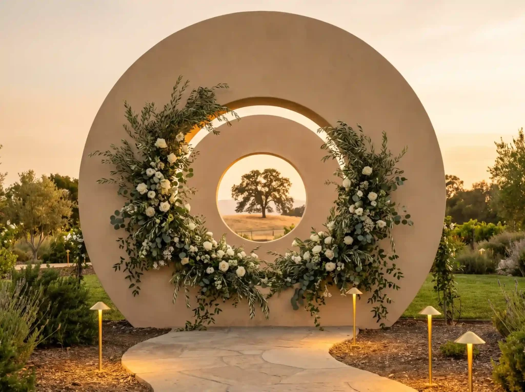 Circular garden portal entrance K