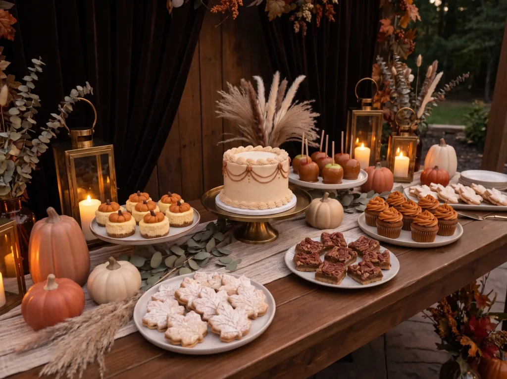 Autumn pumpkin spice dessert bar K