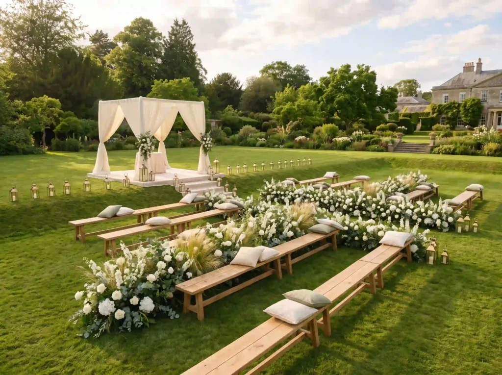Garden wedding seating design K