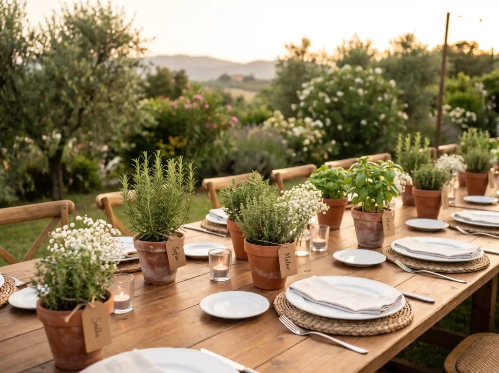 Herb garden place settings K