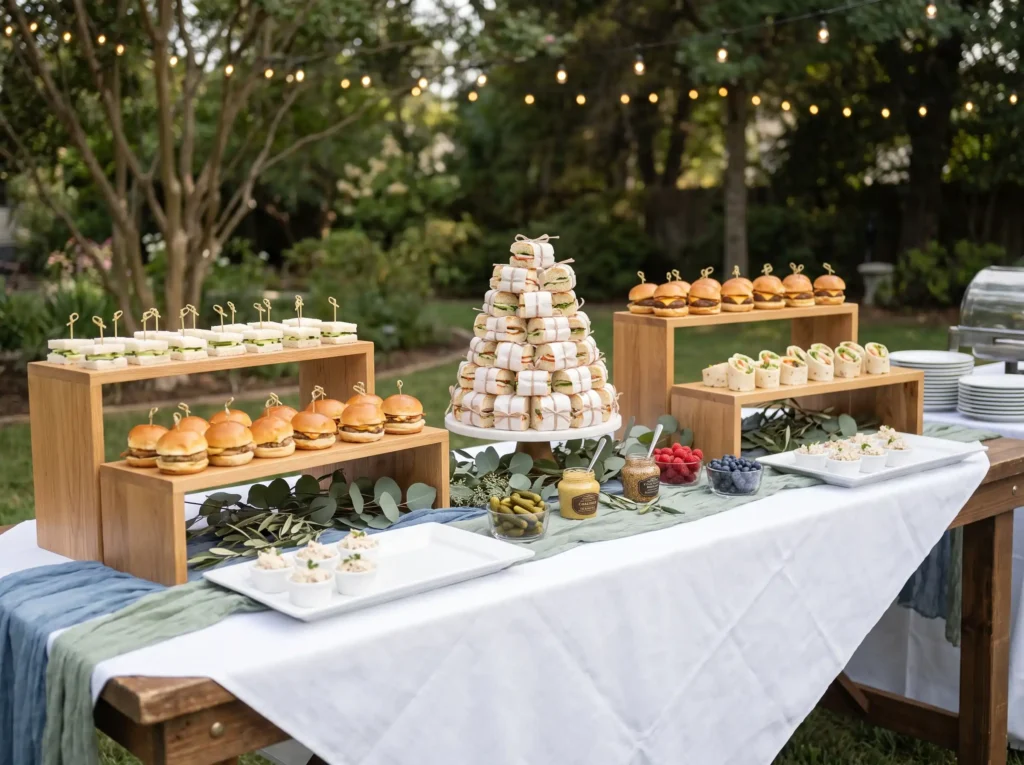 Sandwich garden buffet display K