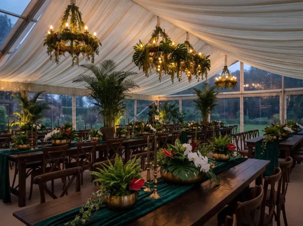 Botanical wedding tent design K