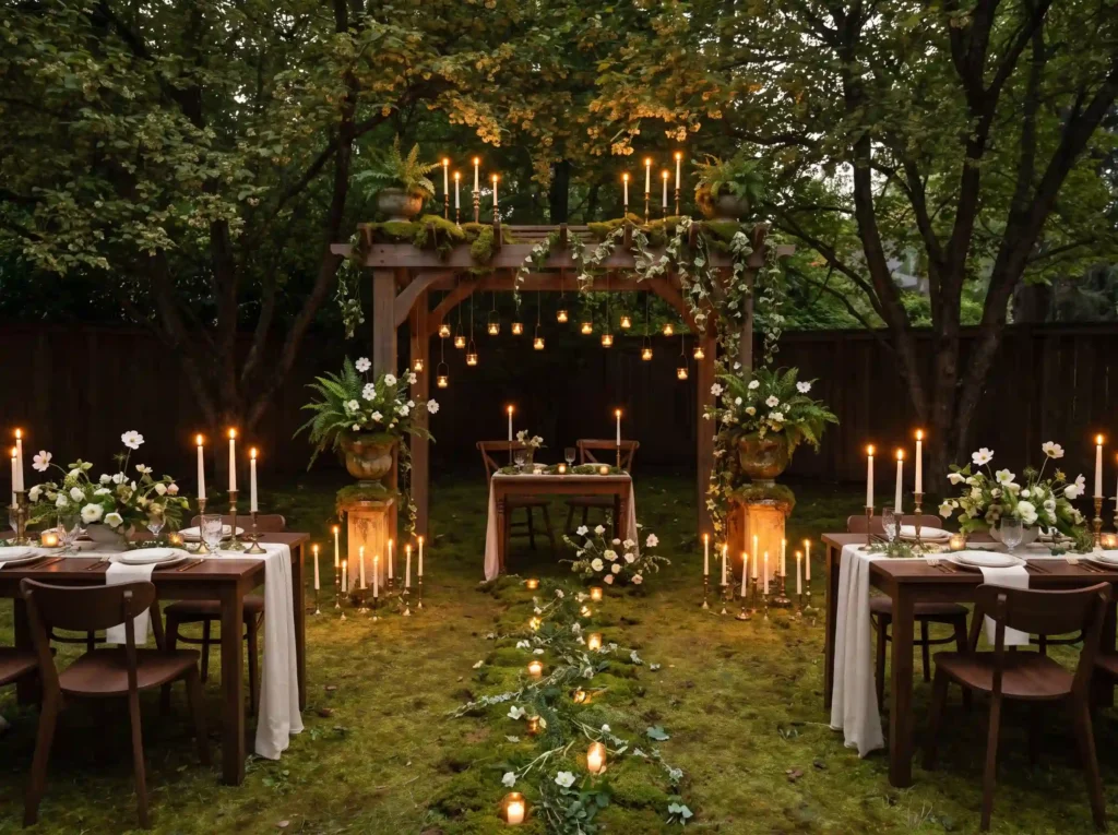 Candlelit woodland chapel weddin… K