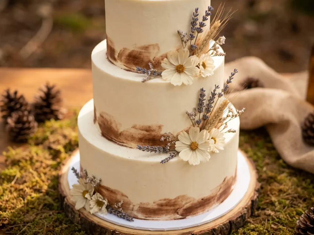 Mocha wildflower cake K