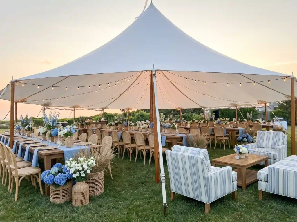 Backyard coastal wedding recepti… K