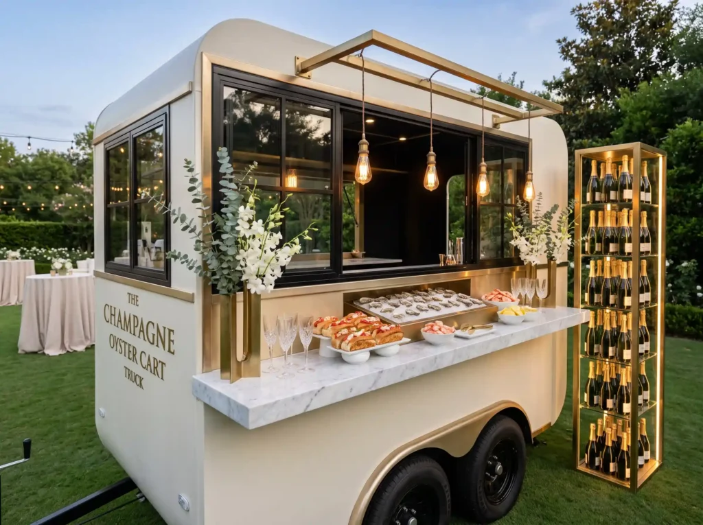 Seafood truck with champagne dis… K