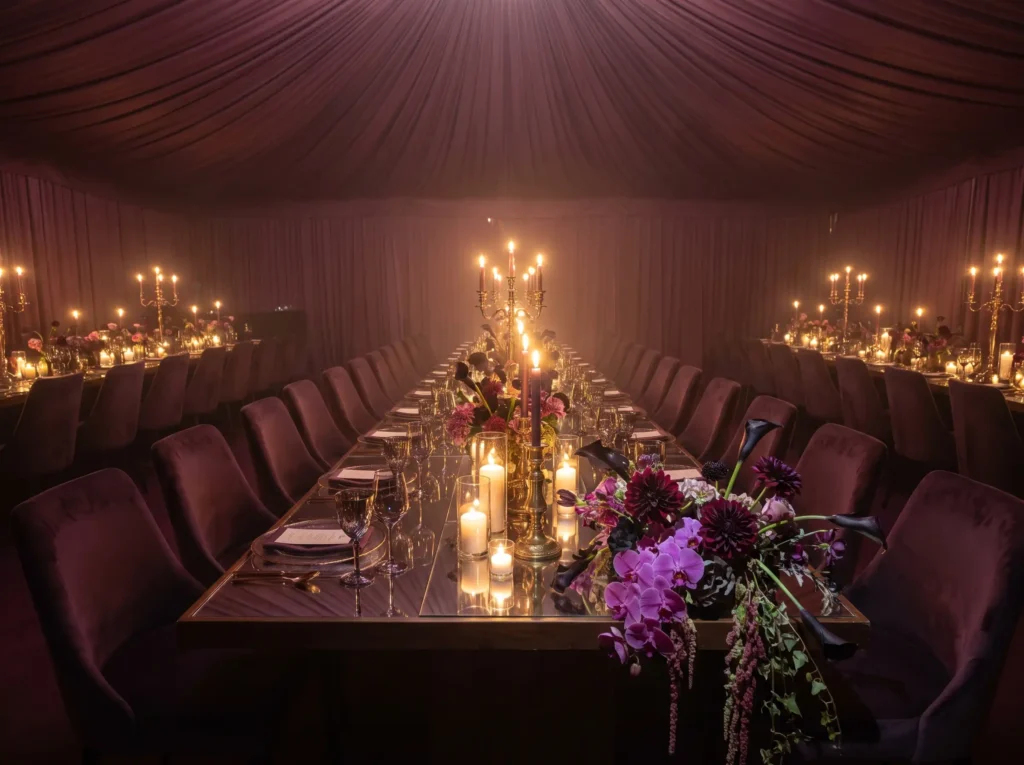 Velvet midnight banquet table re… K