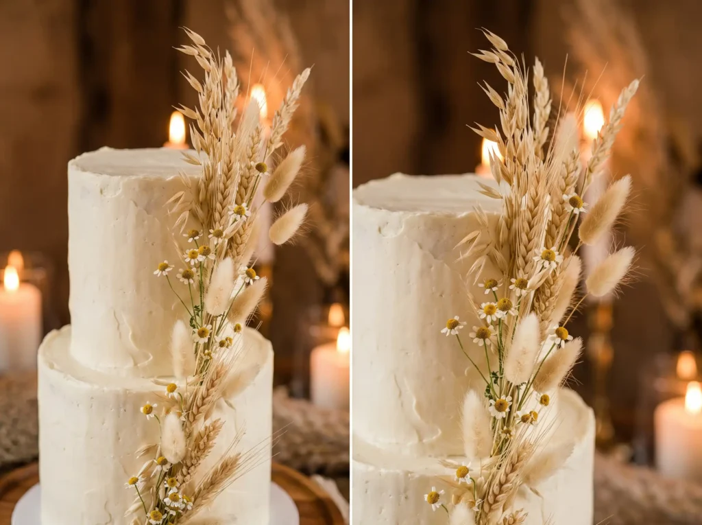 Wild oat wedding cake K