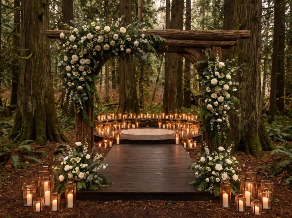 Candlelit cedar grove wedding ce… K