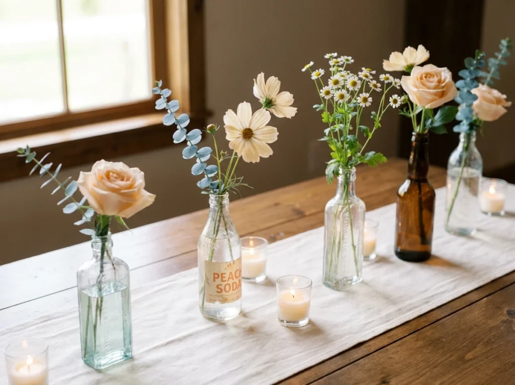 DIY wedding centerpiece using bo…