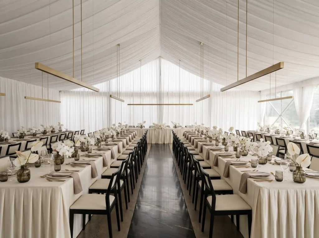 Luxury parallel table wedding tent K