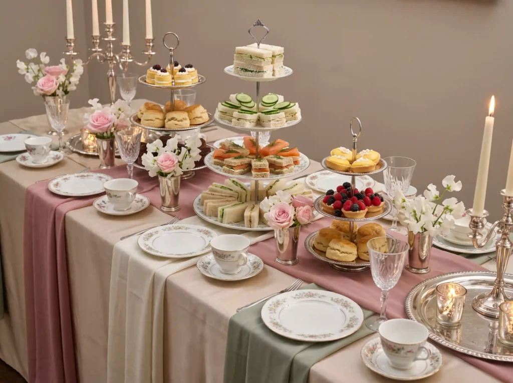Vintage tea sandwich tower display K