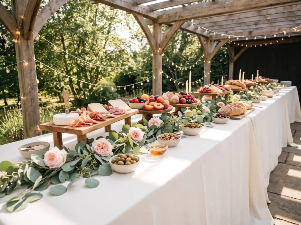 Garden grazing table styled shoot K