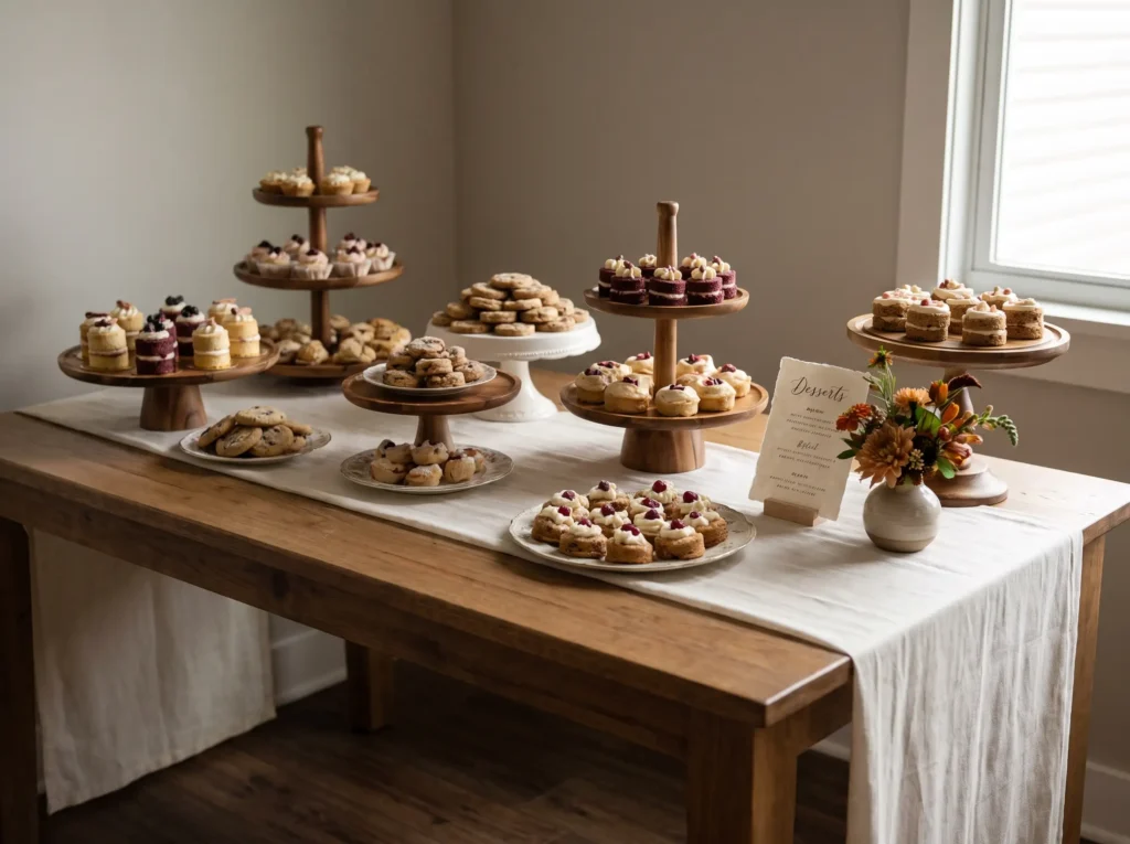 Dessert table display setup K