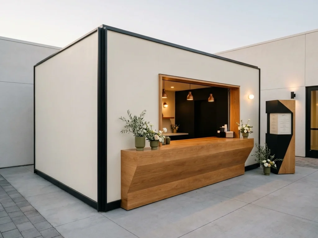 Modern minimalist taco pod