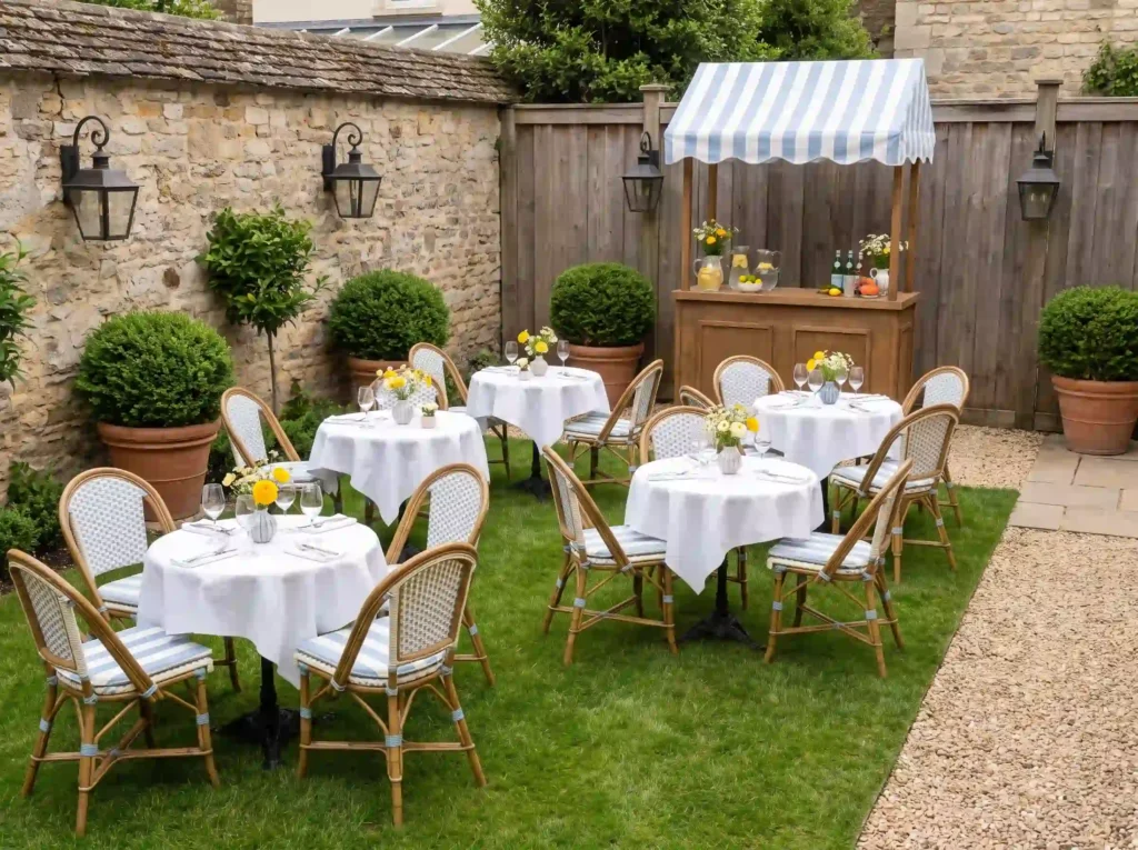 French bistro backyard party K