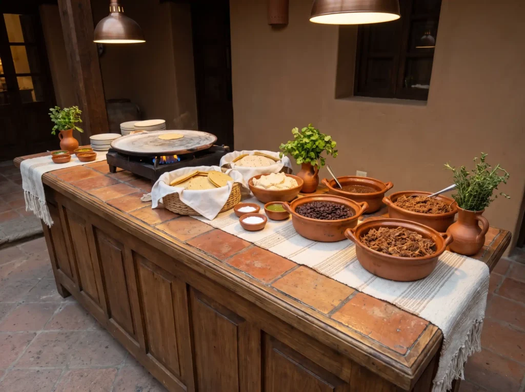 Tortilla station at wedding rece… K