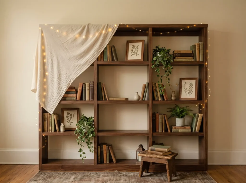 Bookshelf wedding photo corner s… K