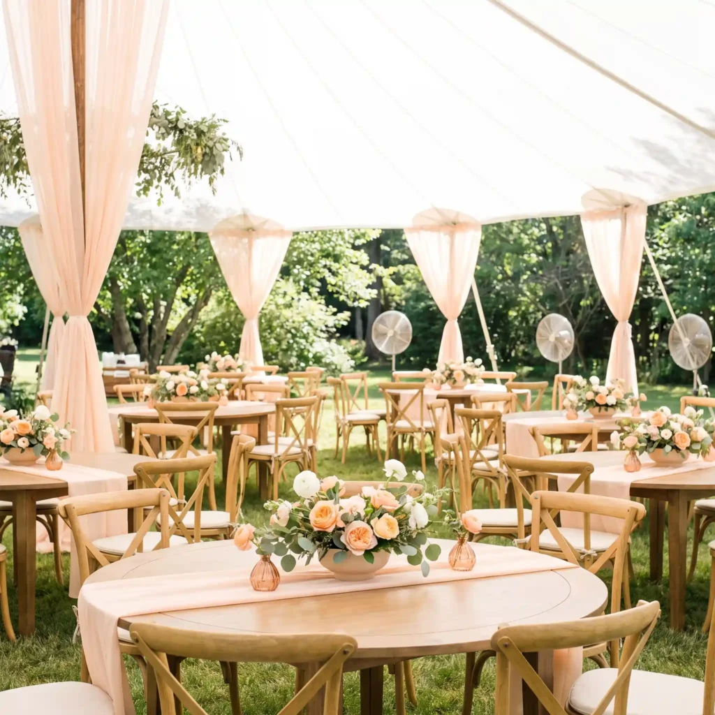 Peach and eucalyptus wedding rec… K