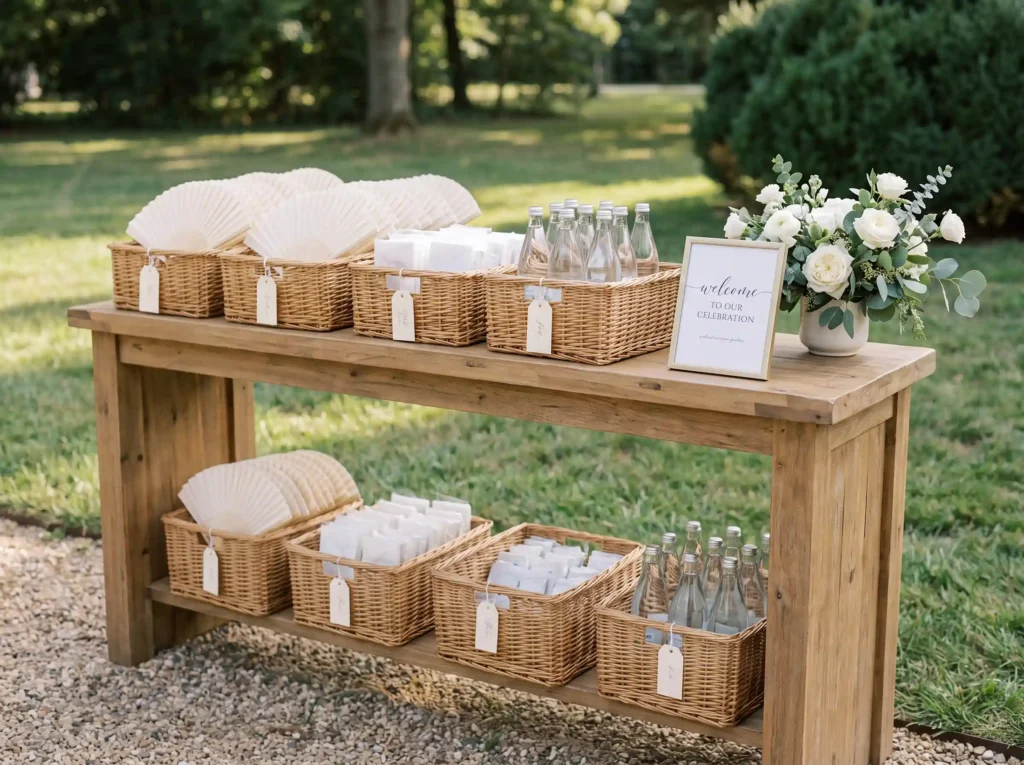 Welcome basket station setup K