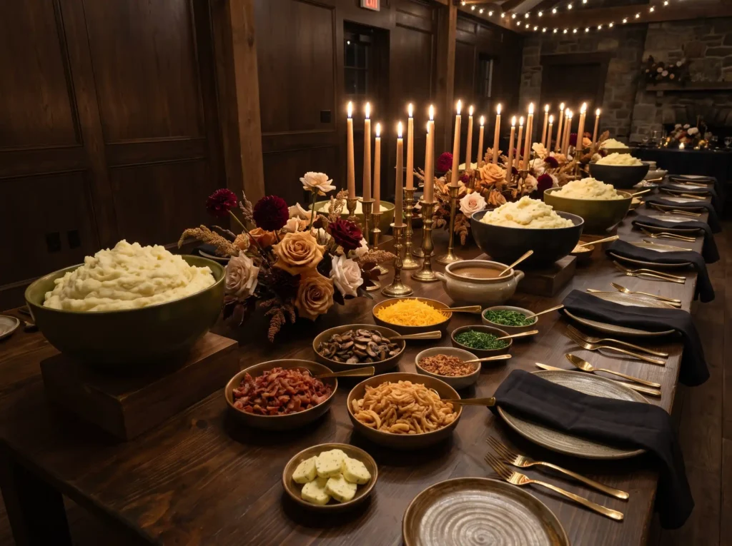 Candlelit potato buffet supper K