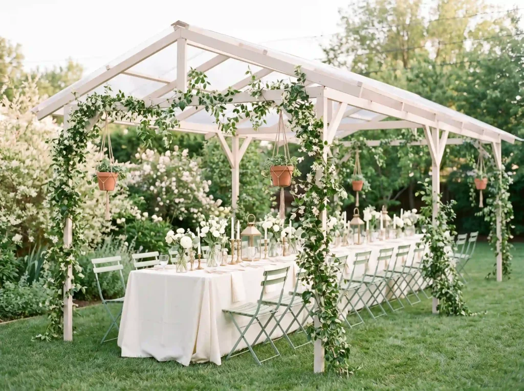 Greenhouse inspired backyard din… K