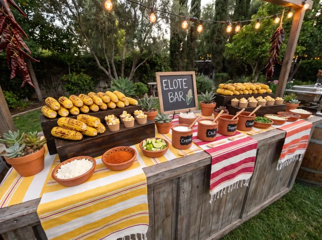 Mexican street corn bar display K