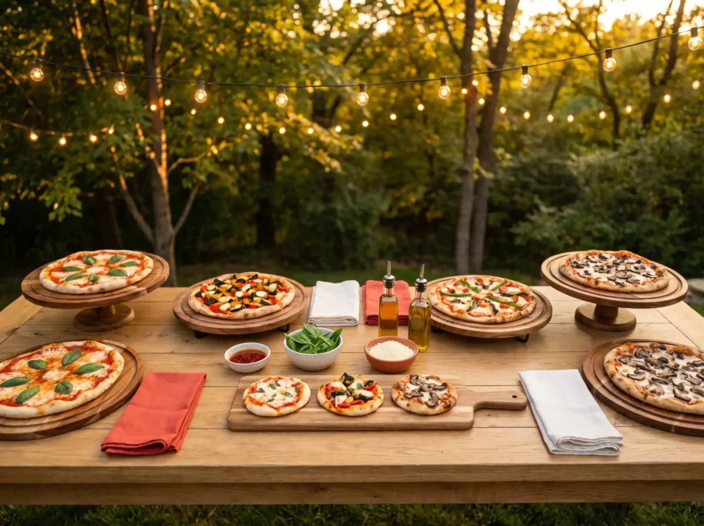 Mini pizza station display K