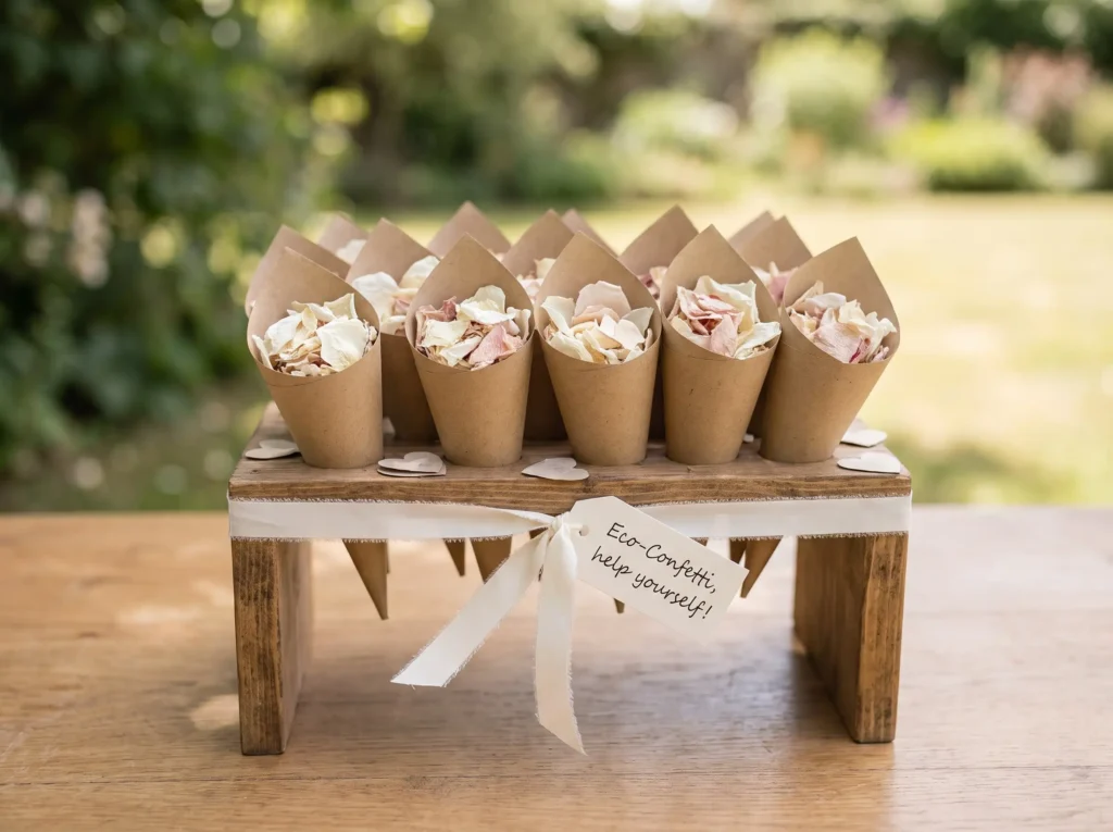 Confetti station with dried petals K