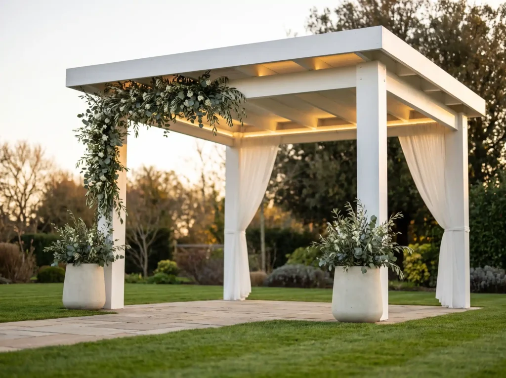 Minimalist greenery wedding gazebo K